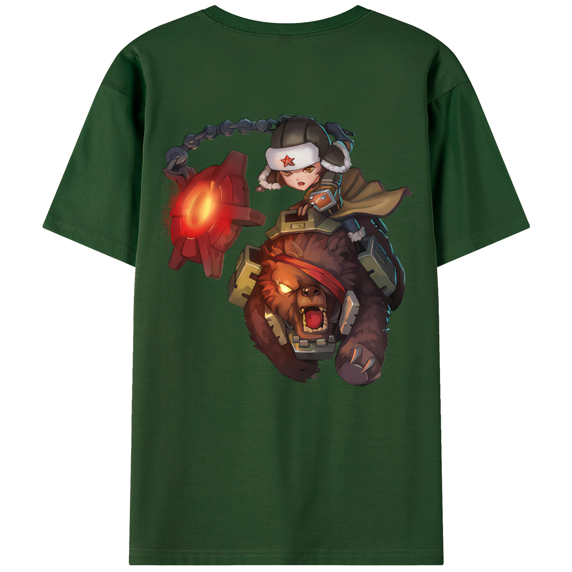リーグ・オブ・レジェンド League of Legends LOL 綿100％半袖Tシャツ（背面プリント）